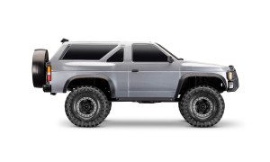 Traxxas TRX-4 Nissan Pathfinder Silver Edition 1/10 scale model with accurate proportions and trail-ready design