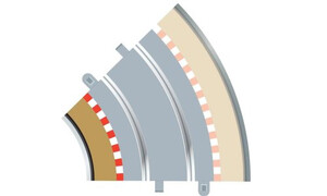 Scalextric Border Radius 2 Curve Inner Borders 45 Degree