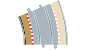 Scalextric Border Radius 4 Curve Inner Borders