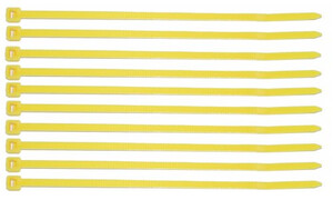 Zip Tie 100mm Yellow (Pack of