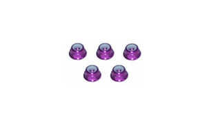 Purple Flanged Nyloc Nut 3mm