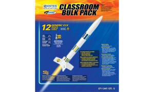 Estes Generic E2X Beginner Model Rocket (12pk) Bulk Pack 1764