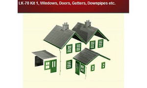 Peco LK-78 Kit 1, Windows, Doors,