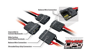 Traxxas 2824X 2300mAh 11.1V 3‑Cell LiPo Battery with high‑output power for RC vehicles