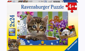 Ravensburger Dog And Cat Puzzle 2x24 pc
