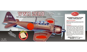 Guillow's Mitsubishi Zero Wooden Aircraft