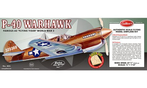 Guillow's P-40 Warhawk Wooden Aircraft