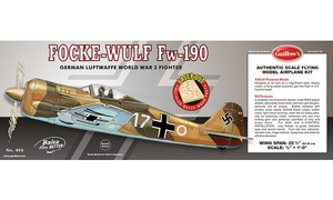 Guillow's Focke-Wulf Fw-190. Wooden