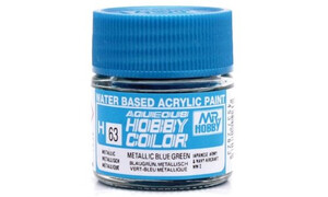 Mr Hobby Aqueous Metallic Gloss Blue Green 49372823