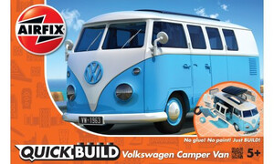 Airfix Quick Build VW Camper Van Blue J6024