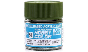 Mr Hobby H58 Aqueous Semi Gloss Interior Green 49372779