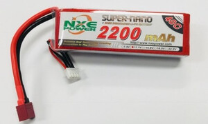NXE Power 11.1v 2200mah 40c RC Lipo Battery 2200SC403SD
