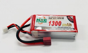 NXE Power 11.1v 1300mah 30c Lipo Battery with Deans 1300SC303SDEAN