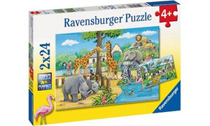 Ravensburger Welcome to the Zoo Puzzle 2x24 RB07806-6