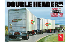 AMT Models 1/25 Double Header Tandem Van 1132