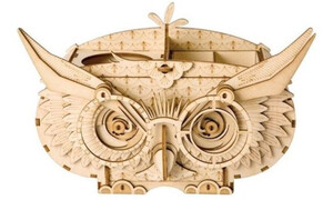 Robotime Classical 3D Wooden Owl Storage Box ROBTG405