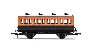 Hornby LSWR, 4 Wheel Coach, 1st Class, 123 - Era 2 R40061