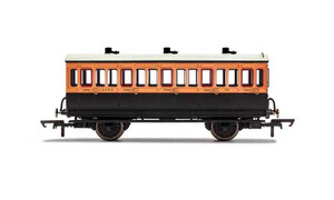 Hornby LSWR, 4 Wheel Coach, 3rd Class, 302 - Era 2 R40062