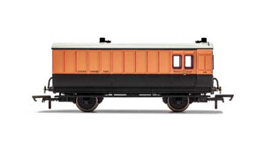 Hornby LSWR, 4 Wheel Coach, Brake Baggage, 140 - Era 2 R40064