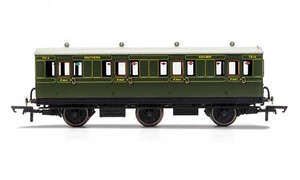 Hornby SR, 6 Wheel Coach, 1st Class, 7514 - Era 3 R40085