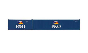Hornby P&O, Container Pack, 1 x 20 and 1 x 40 Containers - Era 11 R60041