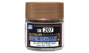 Mr Hobby SM207 super metallic rich gold 4973028506518