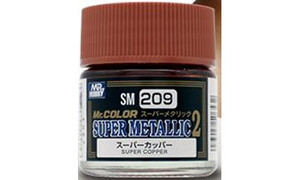 Mr Hobby SM209 super metallic copper 4973028506532