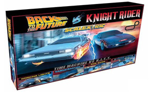 Scalextric Back to the Future vs Knight Rider Slot Car Set C1431S