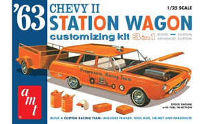 AMT Models 1963 Chevy II Station Wagon With Trailer AMT1201