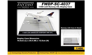  Fantasy Wings 1/400 Los Angeles International RWY 24L Display Case FWDPSC4037