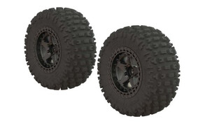 Arrma Dboots 'Fortress SC' Tire Set Glued Gun Metal (2) ARA550087