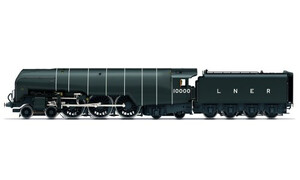 Hornby LNER, W1 Class 'Hush Hush' (Smoke Lifting Cowl), 4-6-4, 10000 - Era 3 R30126
