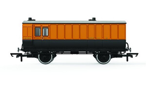 Hornby LSWR, 4 Wheel Coach, Passenger Brake, 82 - Era 2 R40295