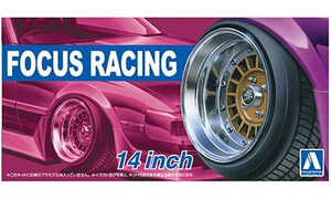Aoshima Forcus Racing 14 Inch Wheel Set A005374