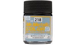 Mr Hobby Mr Metallic Color GX Graphite Black Lacquer Paint 18ml GX218 4973028508642