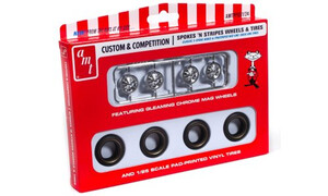 AMT Models Spokes & Stripes Wheel & Tire Pack AMTPP031