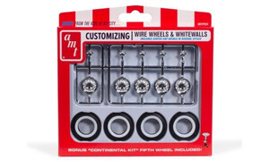 AMT Models KH Wire Wheels & Tires Parts Pack AMTPP033