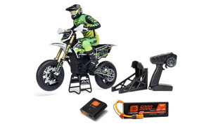 Losi 1/4 Promoto-SM FXR Supermoto Motorcycle RTR, White LOS-2310