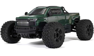 Arrma Big Rock 223S DSC 4X4 RC Monster Truck, Green ARA4312V4T2