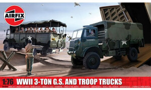 Airfix WWII 3-Ton G.S. and Troop Trucks A03306A