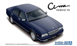 Aoshima Nissan Y32 Cima Type III Limited L AV '91 A005953