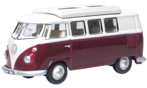 Oxford Diecast VW T1 Camper Titan Red/Beige Grey 76VWS010