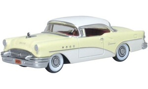 Oxford Diecast 1955 Buick Century Condor Yellow / Dover White 87BC55008