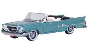 Oxford Diecast 1961 Chrysler 300 Convertible (open) Tahitian Turquoise 87CC61005