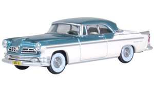 Oxford Diecast Chrysler New Yorker Deluxe Coupe St. Regis 1955 Jade Green/Platinum 1:87 87CNY55004