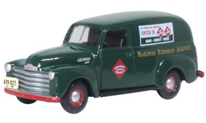 Oxford Diecast 1950 Chevrolet Panel Van Railway Express Agency 87CV50005