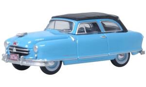 Oxford Diecast 1950 Nash Rambler Custom Landau Convertible (Closed) Strato Blue 87NR50001