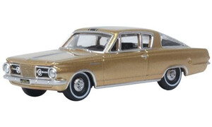 Oxford Diecast 1965 Plymouth Barracuda Gold 87PB65001