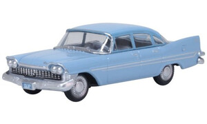 Oxford Diecast 1959 Plymouth Savoy Sedan Powder Blue 87PS59003