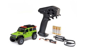 Axial SCX30 Jeep Wrangler JLU 1/30 4X4 RTR Brushed Rock Crawler Green AXI-2261T1
